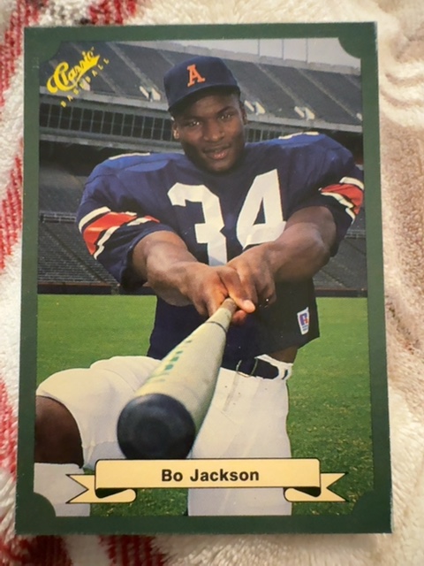 Classic Baseball Bo Jackson green border — front